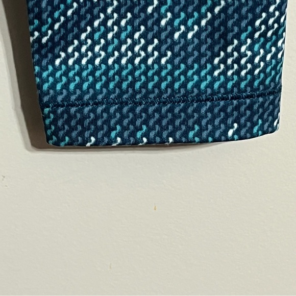 Nike Pro Women's Size Medium Green Geometric Print Dri-Fit Leggings - Picture 3 of 12